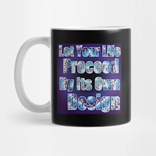 Deadhead tour Grateful Dead lyric Cassidy purple background tie dye text Mug